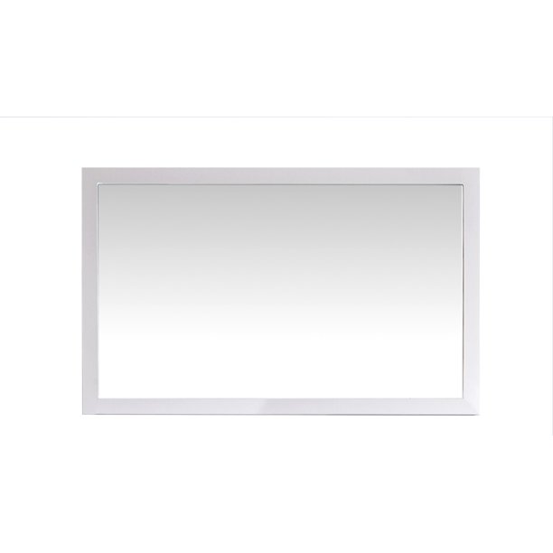 Fully Framed 48" White Mirror