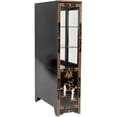 thumbnail image 5 of Oriental Furniture Black Lacquer China Cabinet - Royal Ladies, 5 of 7