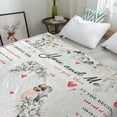 thumbnail image 3 of Wedding Gifts Blanket, Engagement Anniversary Engaged Gifts for Bride and Groom, Newlyweds Bridal Shower Gifts for Husband Wife Valentines Day 60 X 50 Inch, 3 of 6