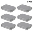 thumbnail image 6 of STRANDCHIC 6Pcs Storage Tins With Lids Metal for Small Items Container Travel Home Use Silver, 6 of 8
