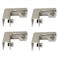 thumbnail image 2 of Clip de FijacióN de Vidrio Tipo L, 16 Uds., Conectores de Vidrio de 2 VíAs para Accesorios de Vidrio para Muebles de 6-10Mm, 2 of 5