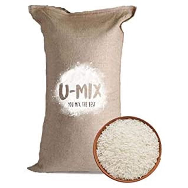 Harina De Arroz Sin Gluten U-MIX Costal de 25 KG Premium U Mix You Mix The Best U-MIX-ARROZ-25KG