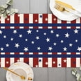 thumbnail image 3 of SUNOLIFE 4th of July Table Runner,Blue Stars Patriotic independence Day Table Covers Decoration for Kitchen Dining Party 13 x 60 Inch, 3 of 4