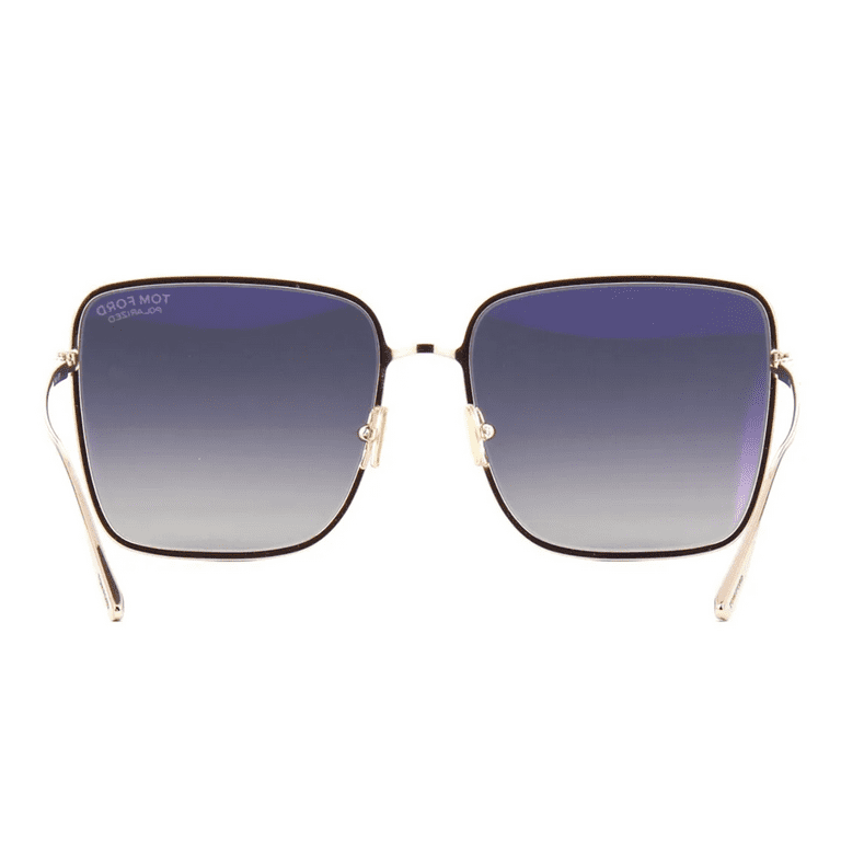 TOM FORD HEATHER FT0739 01D Sunglasses Black Gold Frame Grey