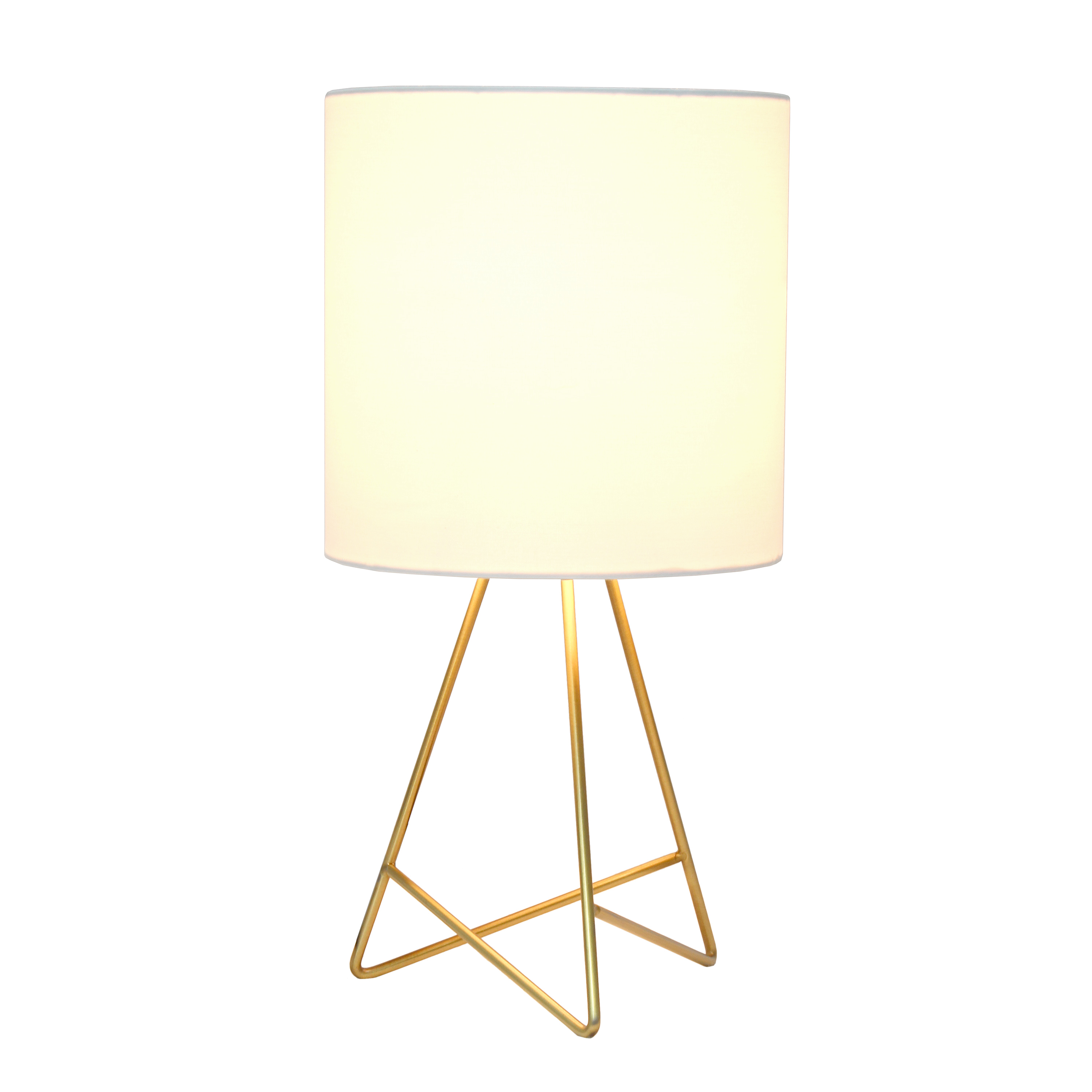 Simple Designs Down to the Wire Table Lamp with Fabric Shade - Walmart.com
