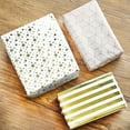thumbnail image 5 of Jestar White & Gold Foil Wrapping Paper, Gift Wrap for Birthday, 3 Rolls - 17 x 120 Inch Per Roll, 5 of 7