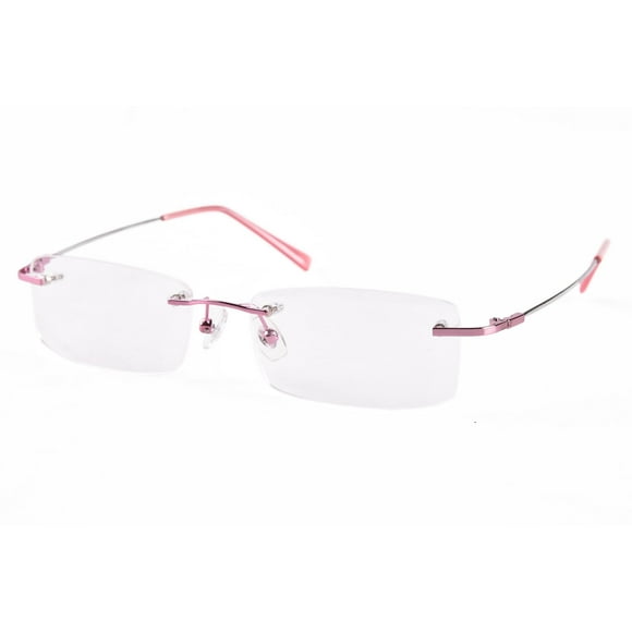 Agstum Blue Light Blocking Glasses - Flexible Rimless Titanium Alloy Eyeglasses Frames Clear Lens