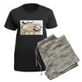 thumbnail image 5 of CafePress - Bodhran Women's Dark Pajamas - Women's Short Sleeve Print T-Shirt and Pants Dark Cotton Pajama Set, 5 of 7