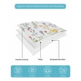 thumbnail image 5 of Quilts King Size, Wildflowers Blossom Soft Comforter Bedding Set for Bed, Spring Pastoral Botanical Flowers Rustic Lightweight Quilted Bedspread with Pillow Cover(2 Pieces), 96x106 Inch, 5 of 6