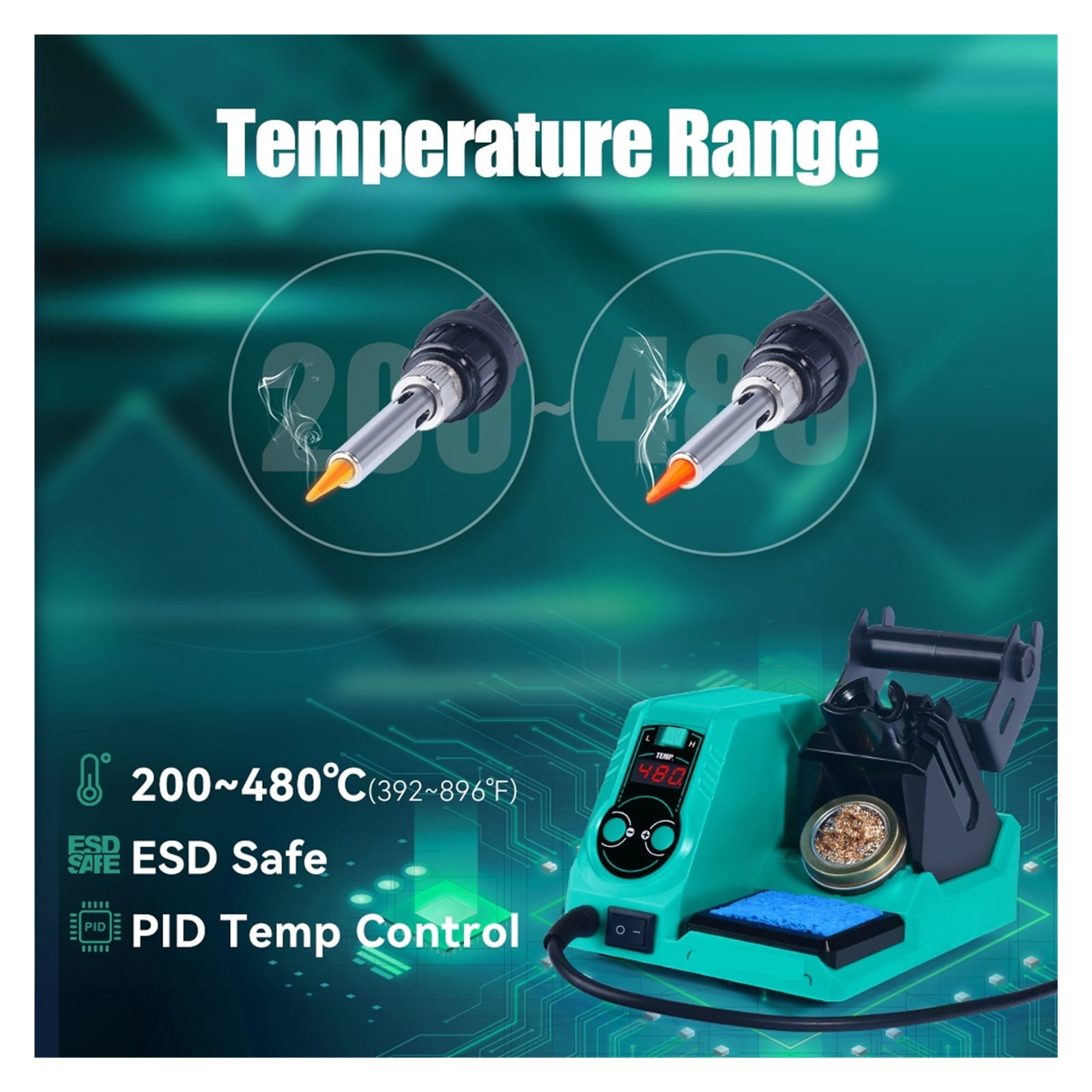 926LED VI Rapid Heating Soldering Iron Kit Welding Rework Station For Phone IC Repair Tool