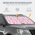 thumbnail image 4 of Haiem Sunflower Rabbit Car Windshield Sun Shade (2 Pieces) Foldable Windshield Sun Shade Car Accessories for Truck SUV Pickup-Small, 4 of 7