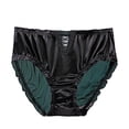 thumbnail image 4 of Blmnix High Waisted Underwear for Women Sexy Underwear Satin Panties Panties Black Women Cotton Underwear,XL, 4 of 5