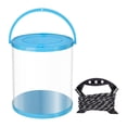thumbnail image 2 of Almencla Collapsible Bucket Water Container Live Fish Holder Storage Fish Lure Bucket Blue 11L 25x28cm, 2 of 8