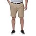 thumbnail image 3 of Haggar Short Homme Cool 18 Pro Coupe Classique Extensible Uni Plissé devant, Kaki, 44, 3 of 4