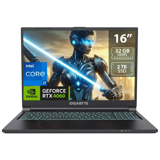 Laptop Gamer Gigabyte G6 Intel Core i7 13620H RAM 32GB DDR5 SSD 2TB Pantalla 16' LED RTX 4060 S.O. W11H