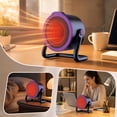 thumbnail image 4 of YiJuHui Desktop Ceramic Space Heater, 360° Oscillating Quiet Fast Heating for Home Office Bedroom, Portable Electric Heater with Thermostat & Overheat Protection, 4 of 7