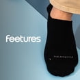thumbnail image 6 of Feetures Elite Light Cushion Invisible Socks - Anti-Slip Sport Sock Liner with Targeted Compression - Black, S (1 Pair), 6 of 8