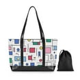 thumbnail image 7 of FORMRS Canvas Laptop Tote Bag for Women with 15.6" Computer Compartments Shoulder Handbag, Colorful Cartoon Graphic, 7 of 7