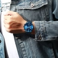 thumbnail image 5 of Mens Watch Crrju Luxury Stylish Men Stainless Steel Wristwatch Men's Military Waterproof Date Quartz Watches Relogio Masculino - Quartz Wristwatches, 5 of 6
