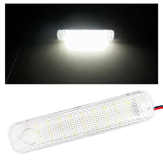 Car Cab Reading Lamp LED Aluminum Alloy Base Plate LED RV Van Universal Trunk Light V Car Cab Reading Lamp High Brightness