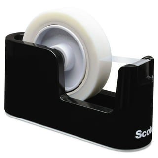 Scotch C38BK Desktop Tape Dispenser, 1-Inch Core, Weighted Non-Skid Base,  Black