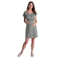 thumbnail image 2 of LoyisViDion Womens Maternity Dresses Women's Short Sleeve Maternity Dress Striped Knee-Length A-Line Pregnancy, 2 of 8