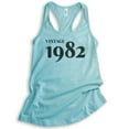 thumbnail image 1 of Vintage 1982 Tank Top, Ladies Racerback Tank Top, 40th Birthday Tank, Fortieth Birthday Tank, B-day Tank, Cancun, XX-Large, 1 of 3