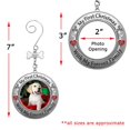 thumbnail image 3 of Mi Primer Adorno Navideño Para Perro: Dije De Hueso Con Fecha De 2024 Y Diseños De Huellas De Patas Y Corazón Rojo, Nuevo Dueño De Mascota, Bolsa De Regalo/Almacenamiento Incluida, 3 of 5