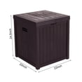 thumbnail image 4 of Veryke Outdoor Large Deck Storage Container Box for Patio Backyard 51 Gallon (Brown), 4 of 5