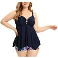 thumbnail image 2 of Danhjin Womens Swimdress Plus Size Two Piece Swimsuit Tankinis Set on, 2 of 8
