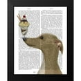 thumbnail image 2 of Fab Funky 15x18 Black Modern Framed Museum Art Print Titled - Greyhound, Tan, Ice Cream, 2 of 5