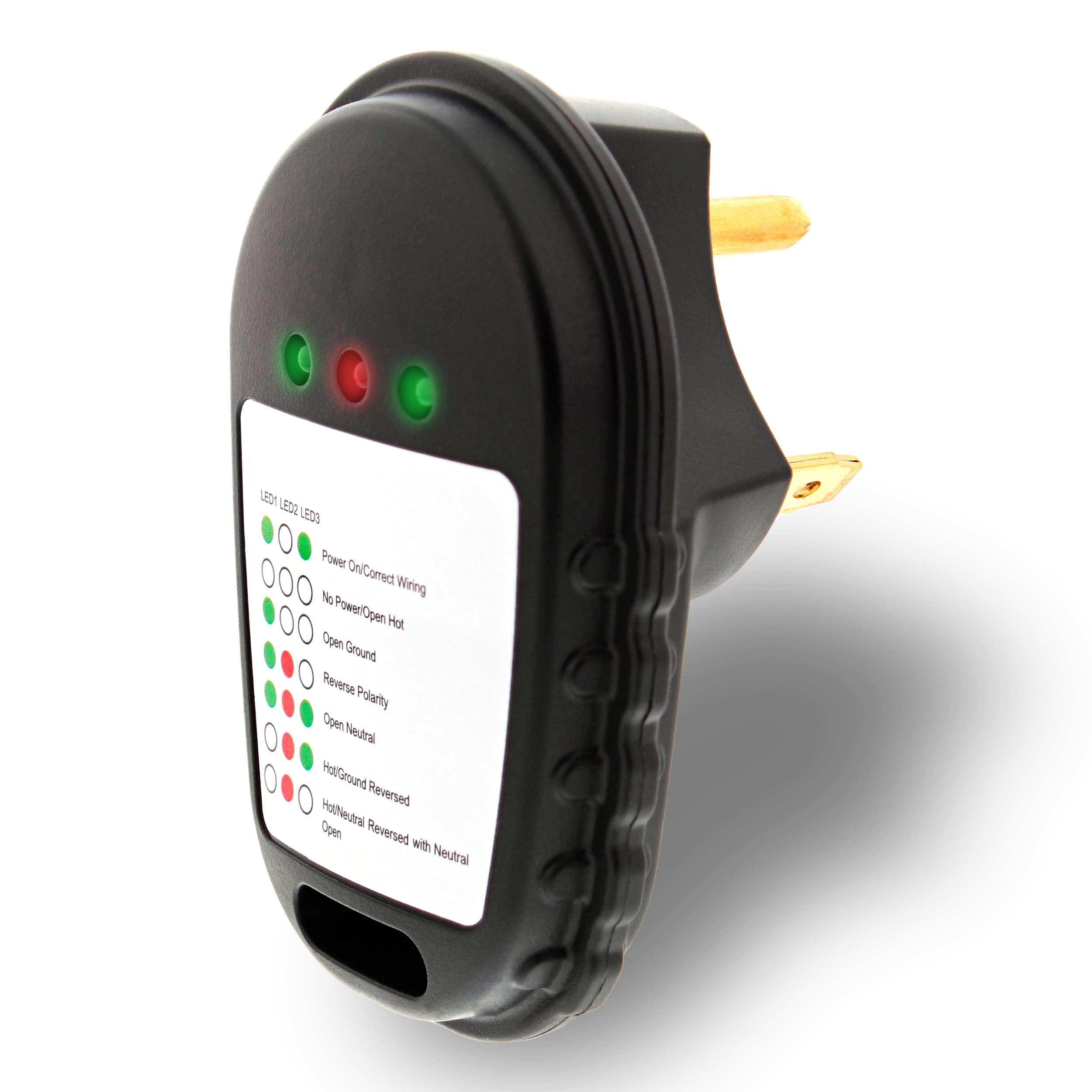 Dumble RV Outlet Tester Plug 30 Amp Receptacle Tester RV Circuit