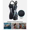 thumbnail image 4 of Beautyin Womens One Piece Swimsuits Boyleg Athletic Swimwear Conservative Training Bathing Suits, 4 of 9