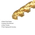thumbnail image 3 of Unique Bargains 8-32 UNC High Speed Steel Machine 3 Spiral Flutes Thread Tap Titanium Plated, 3 of 5