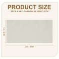 thumbnail image 2 of Uxcell 2Pcs Anti-Tarnish Silver Cloth, 6.6 x 3.3 ft Polishing Cloth, Gray, 2 of 6