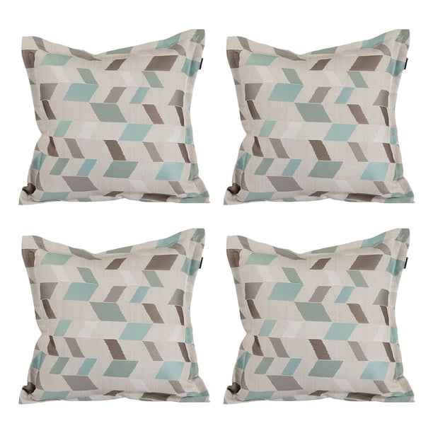 Cojin Decorativo Cuadrado Set de 4 Magic Turquesa