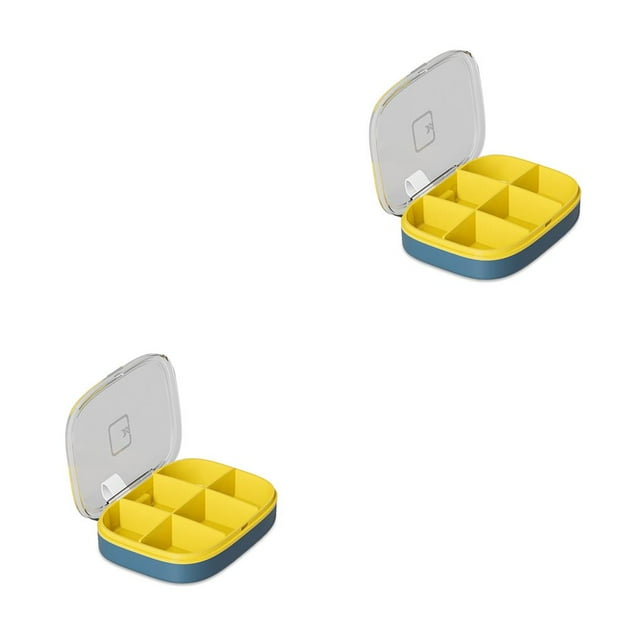 Inteprter Caja de pastillas Contenedores de viaje portátiles Mini porta medicinas Diseño de compartimiento Ranura en forma de U sanitaria a prueba de Type5 NO5 Inteprter CBP192517