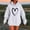 White, variant on Hoodies For Women Sevevn Women's Fashion Casual Printed Long Sleeve Tops Blouse Hooded Sweatshirts