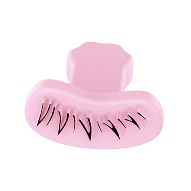 Maquillaje rápido perezoso debajo de la plantilla de pestañas herramienta de sellos de pestañas inferiores, sellos de pestañas, plantilla con mango, Ojos rosados y izquierdos. Yinane Sellos para pestañas inferiores