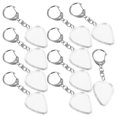 thumbnail image 1 of WRISTBIQUE 10Pcs Guitar Pick Storage Container Keychain Portable Clear Acrylic Case for Acoustic and Electric Guitar, 1 of 8