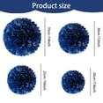 thumbnail image 2 of Juego de Bolas de papel Wosthever Pompón de papel Azul profundo 7,8 pulgadas, 2 of 6