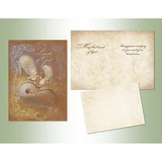 Performing Arts Handmade, Full Color Inside, Matching Envelope Baby Jesus with Lambs Stationery Paper, 65096-12