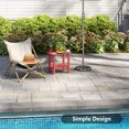 thumbnail image 5 of Decksplore Adirondack Outdoor Side Table,1 Piece, 2-Tier Sturdy Patio End Table Weather Resistant, 16.5" Solid Side Table for Patio, Pool, Porch(Red), 5 of 8