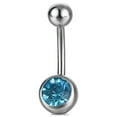 thumbnail image 3 of Titanium Belly Button Rings Belly Rings Belly Piercings Navel Rings Navel Barbell Stud ,5pcs, 3 of 5