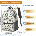 thumbnail image 3 of Police and Helicopter White Pattern 17" Waterproof Oxford School Backpacks for Teens, S-Shape Padded Straps, for School, Travel, Hiking, Camping, 3 of 5