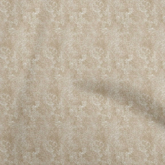 oneOone Polyester Spandex Light Brown Fabric Texture Diy Clothing Quilting Fabric Print Fabric By Yard 56 Inch Wide