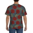thumbnail image 3 of Bixox Men's Ladybug Printed Short Sleeve Skinny Athletic T-Shirt, 3 of 6