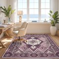 thumbnail image 3 of Design&I 2'x3' Washable Doormat Ultra-Thin & Non-Slip Skid-Resistant Purple Decorative Para Artwork Crisp Details Bedside Alfombras for Entryway, Indoor, 3 of 7
