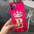thumbnail image 3 of Pink Diamonds Letter Phone Case for Apple iPhone 11 7 12 13 Pro XR X XS Max 6 6S 8 14 Plus Soft Cover Shockproof Funda 14mini, 3 of 5