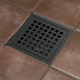 thumbnail image 6 of Square Shower Floor Drain, Shower Drain Kit with Flange, Removable Grid Cover, Filter, 6 of 6